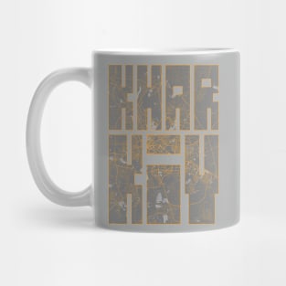 Kharkiv, Ukraine City Map Typography - Bauhaus Mug